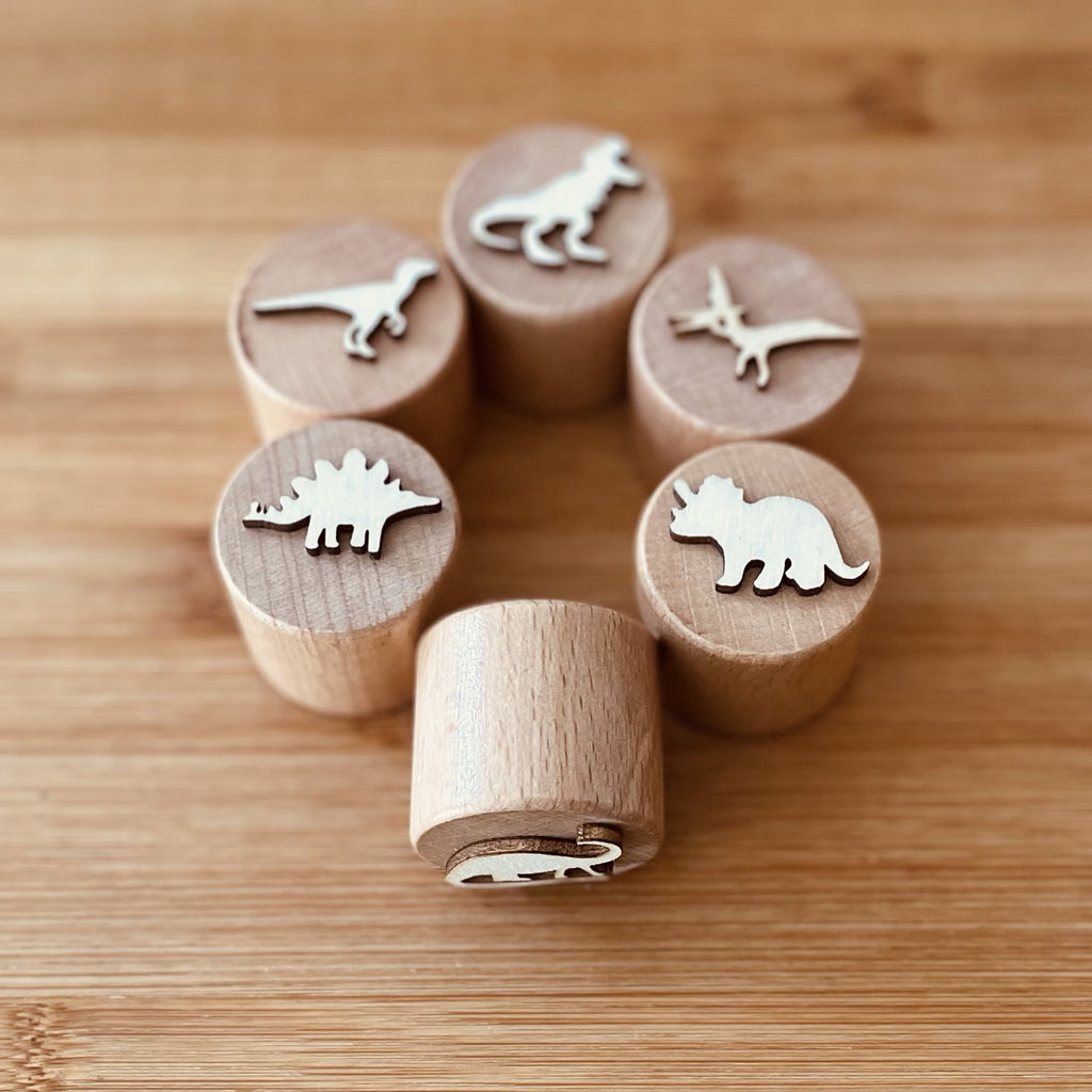 Dinosaur - Wooden Stamps - Lex and Fox